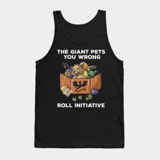 RPG Pen and Paper PnP Cat Roleplaying Cats Meme DM Gift Idea Tank Top